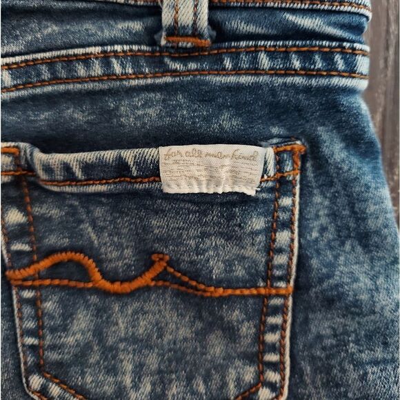 Little Girls 7 For All Mankind Denim Overall Jumper 4T - Picture 5 of 8